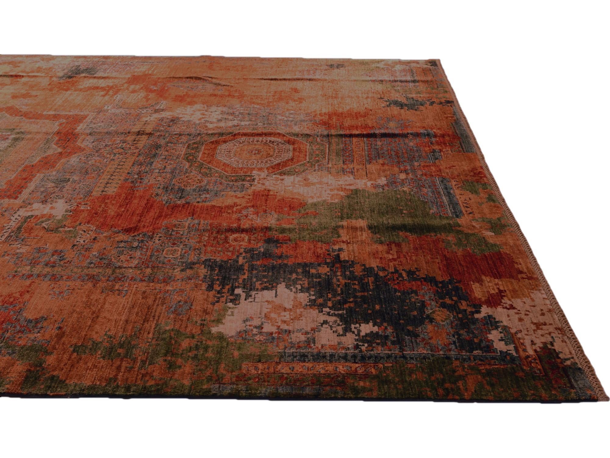 9' 10 x 12' 6 Hand Knotted Mamluk Ziegler Rug