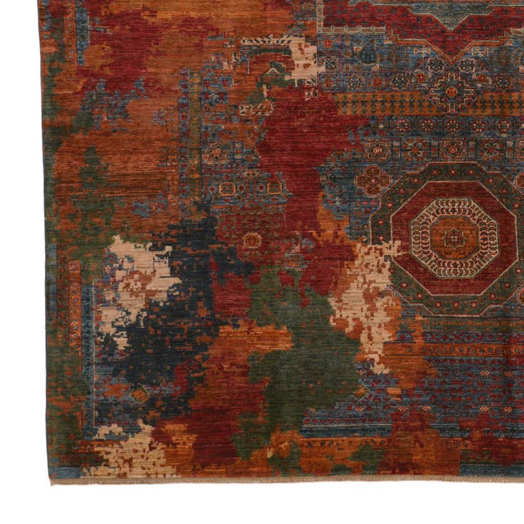 Detail image of 9' 10 x 12' 6 Hand Knotted Mamluk Ziegler Rug