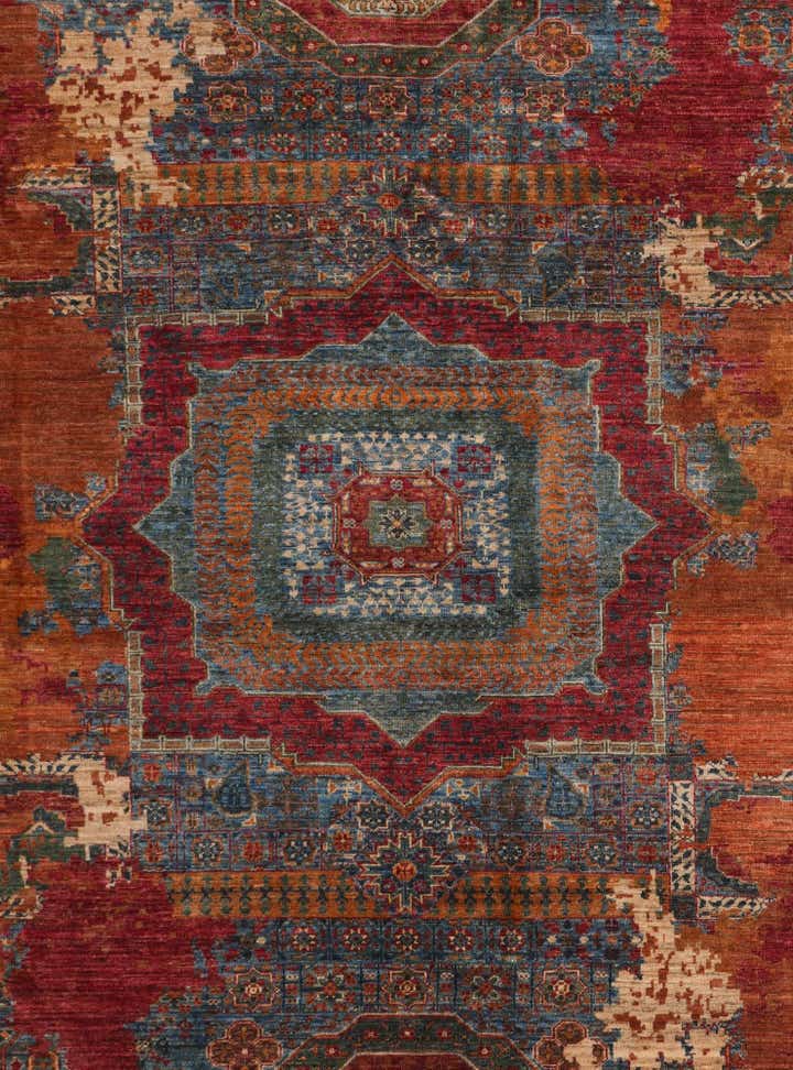 9' 10 x 12' 6 Hand Knotted Mamluk Ziegler Rug