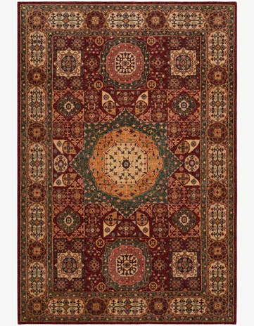 6' 2 x 9' Hand Knotted Mamluk Ziegler Rug