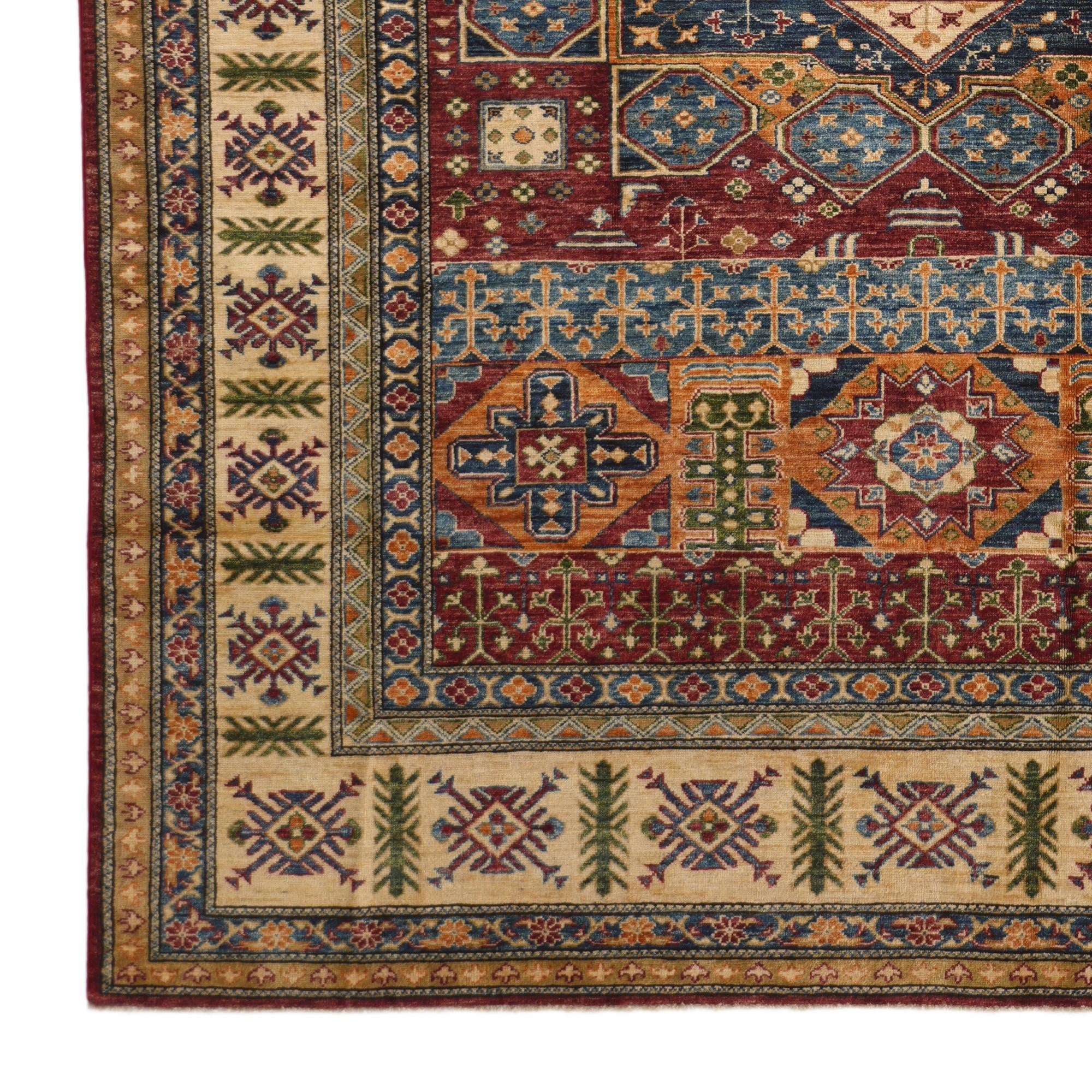 7' 1 x 9' 7 Hand Knotted Mamluk Ziegler Rug