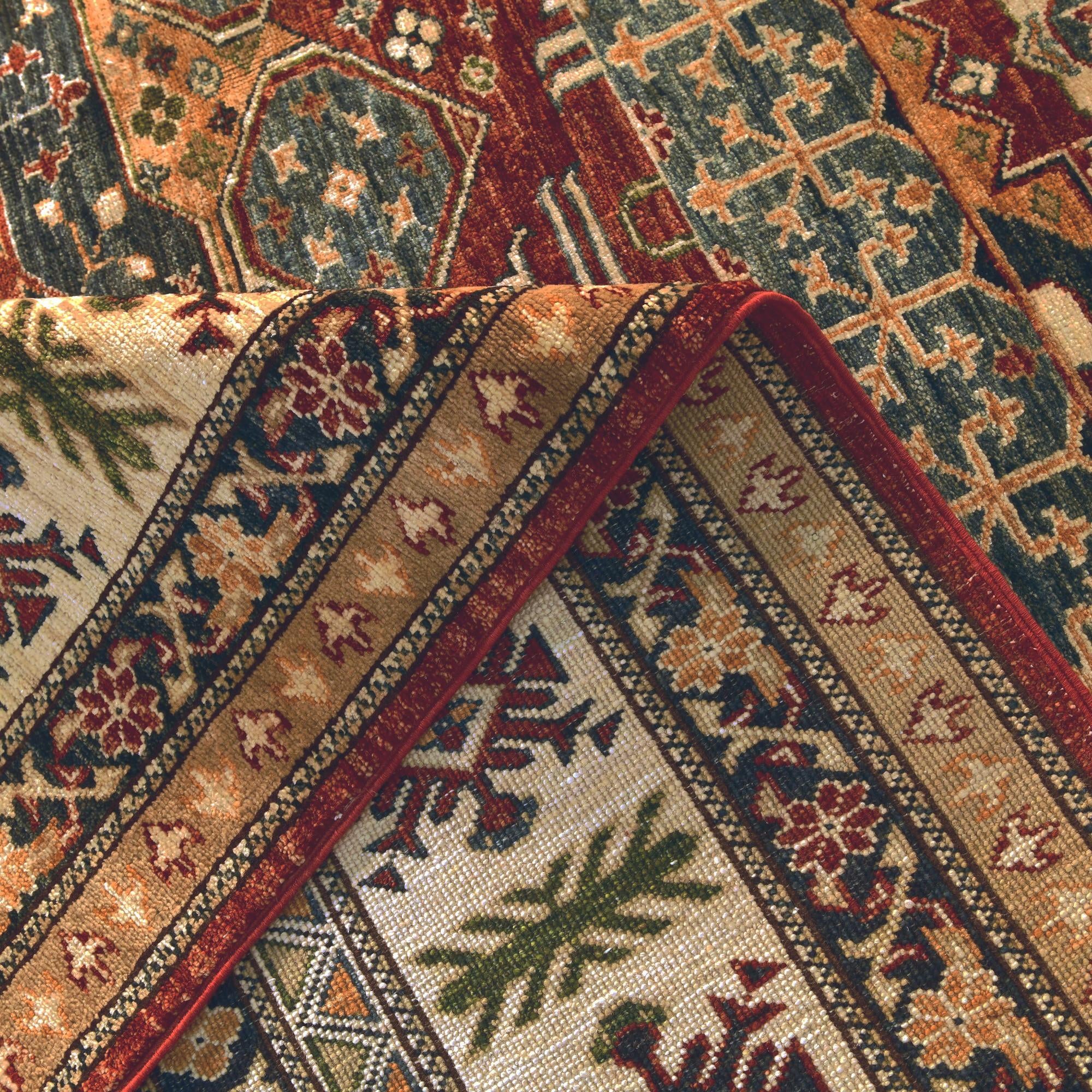 7' 1 x 9' 7 Hand Knotted Mamluk Ziegler Rug