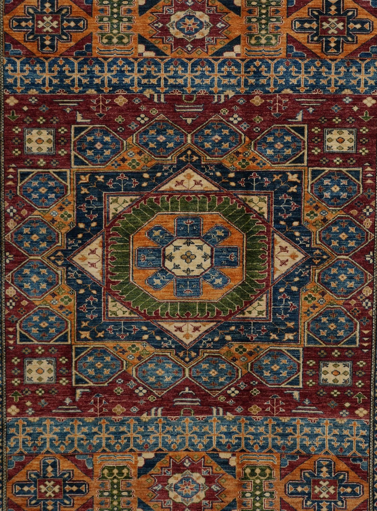 7' 1 x 9' 7 Hand Knotted Mamluk Ziegler Rug