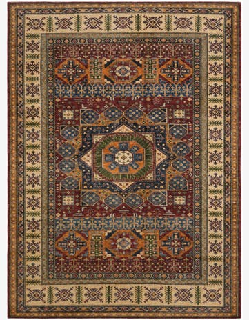 7' 1 x 9' 7 Hand Knotted Mamluk Ziegler Rug