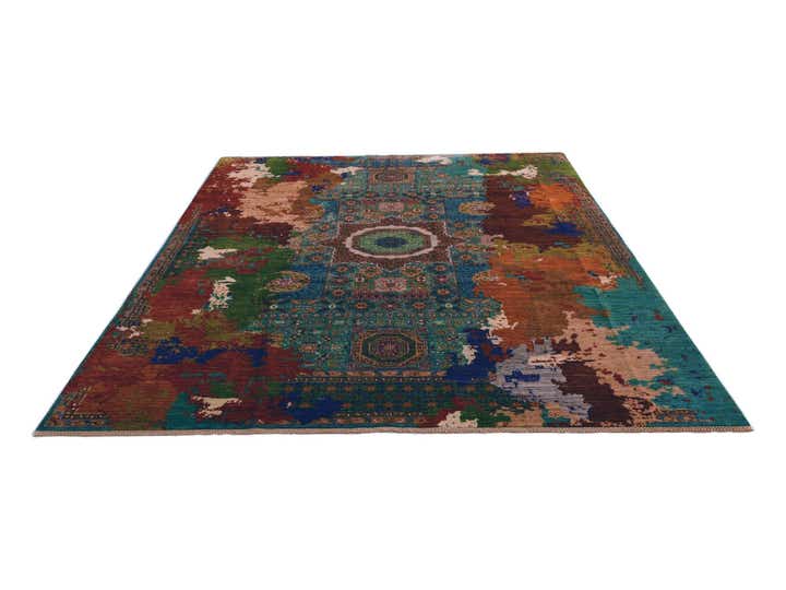 9' 3 x 11' 11 Hand Knotted Mamluk Ziegler Rug