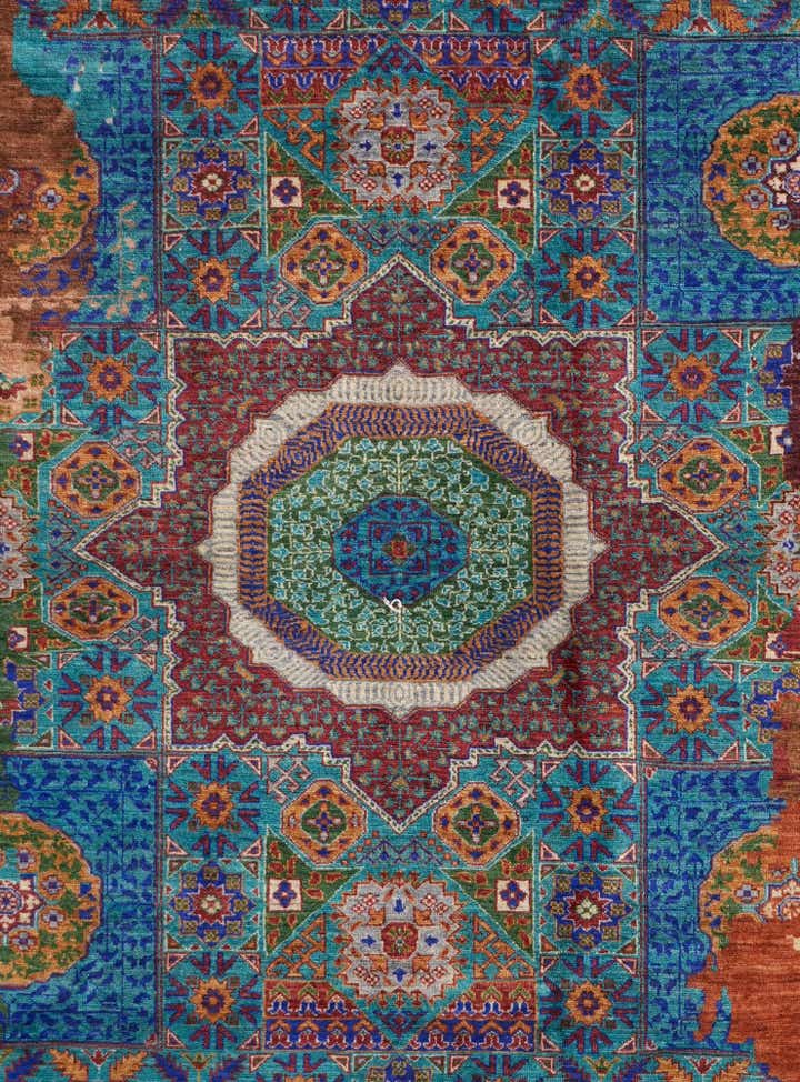 9' 3 x 11' 11 Hand Knotted Mamluk Ziegler Rug