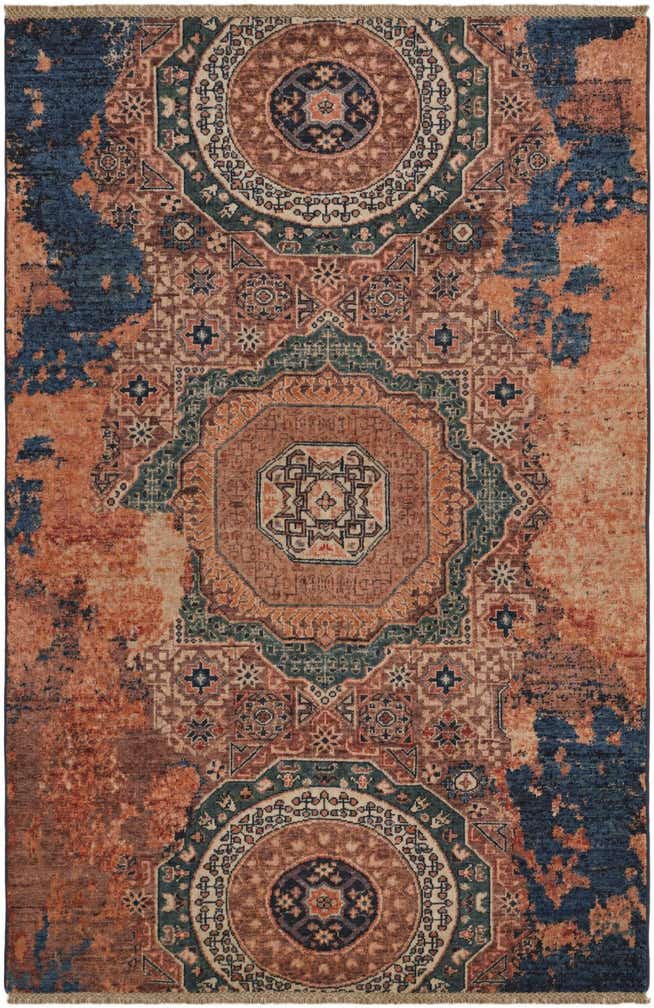 4' x 6' 1 Hand Knotted Mamluk Ziegler Rug