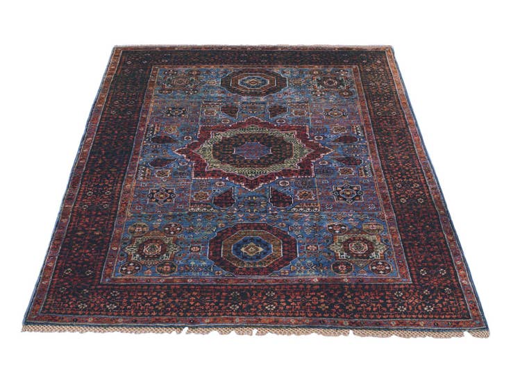 Detail image of 4' 3 x 5' 9 Hand Knotted Mamluk Ziegler Rug