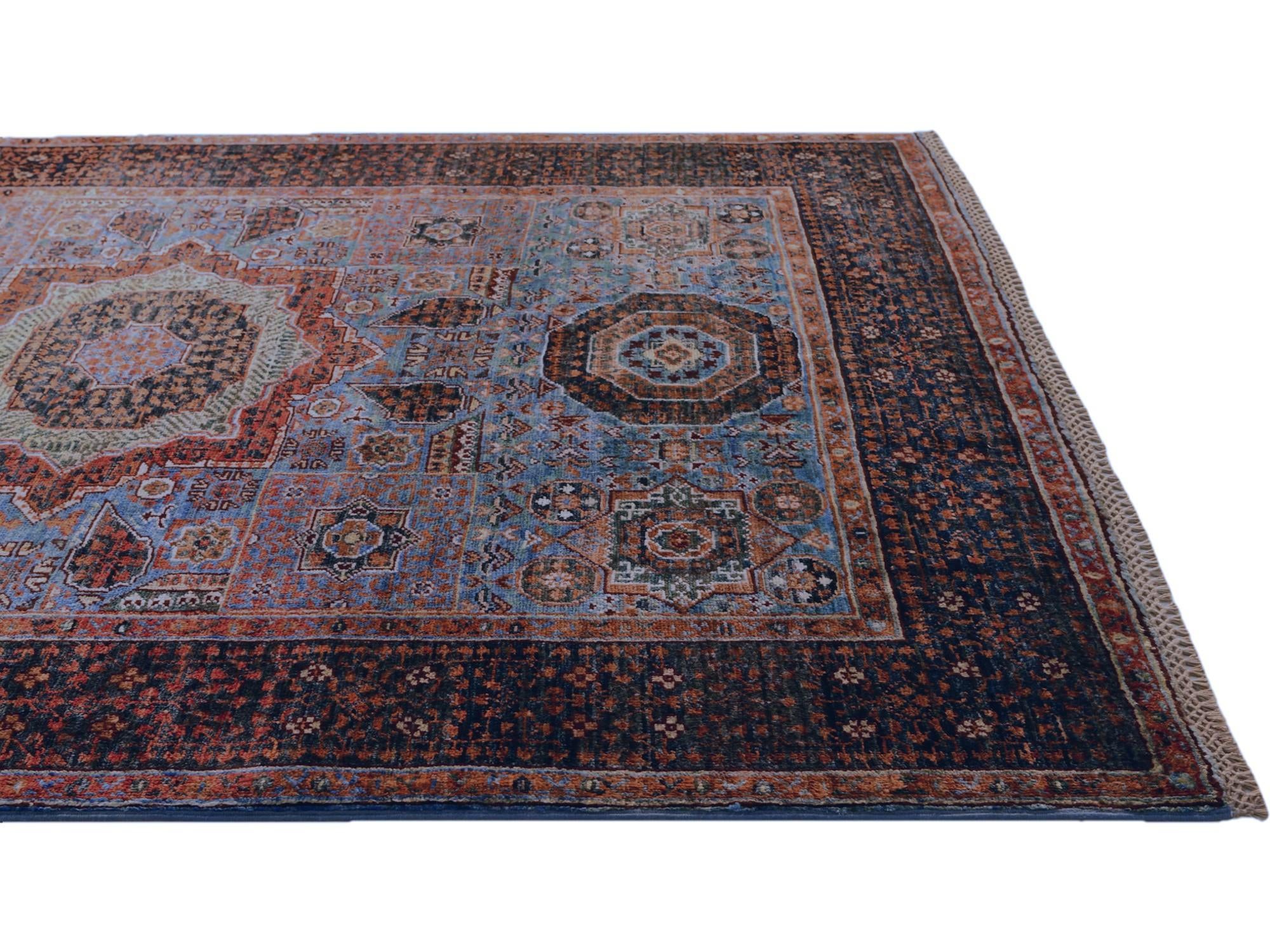 4' 3 x 5' 9 Hand Knotted Mamluk Ziegler Rug