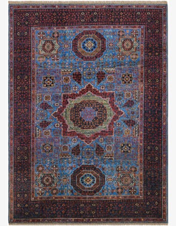 4' 3 x 5' 9 Hand Knotted Mamluk Ziegler Rug