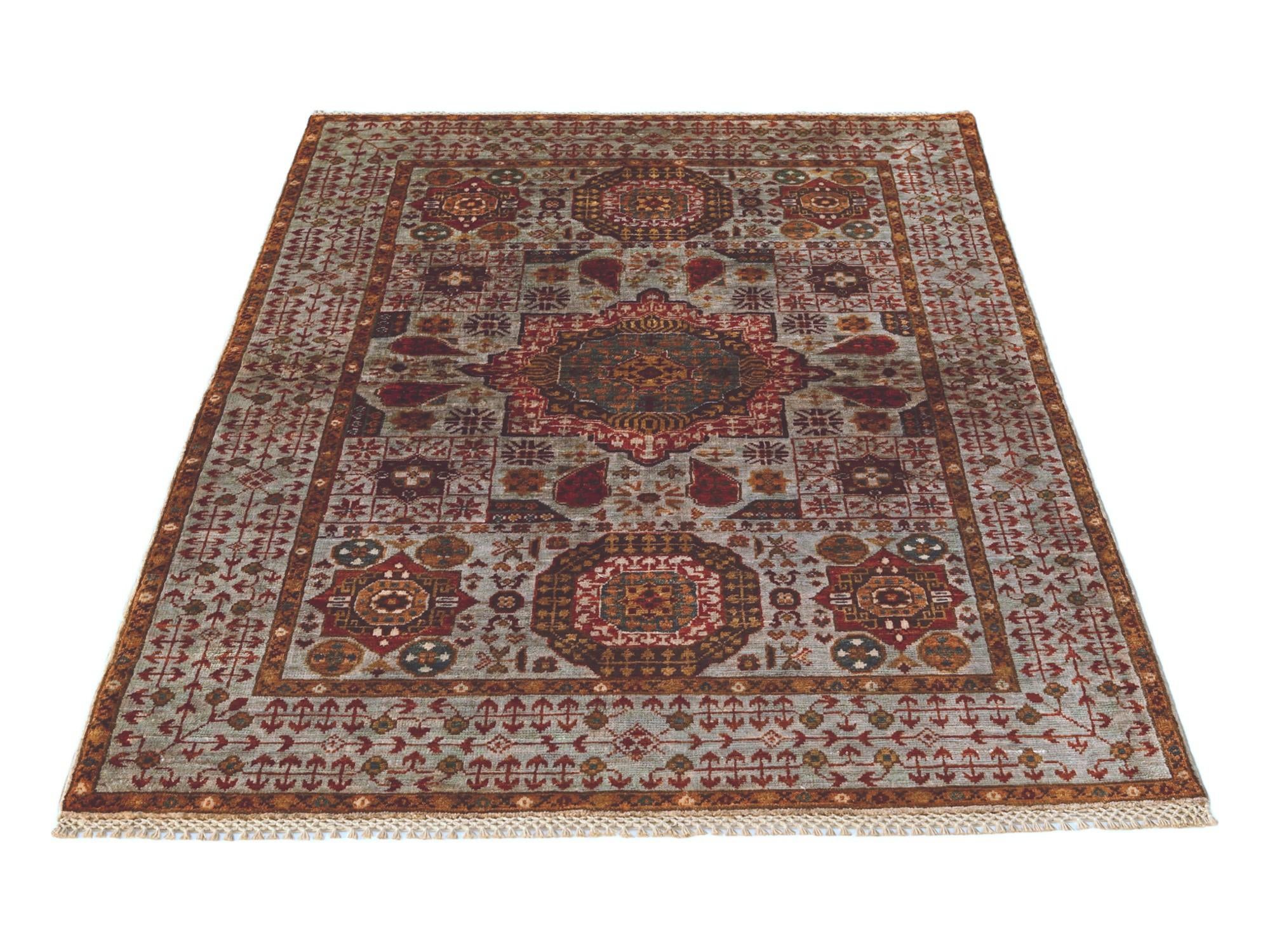 3' 6 x 5' 1 Hand Knotted Mamluk Ziegler Rug