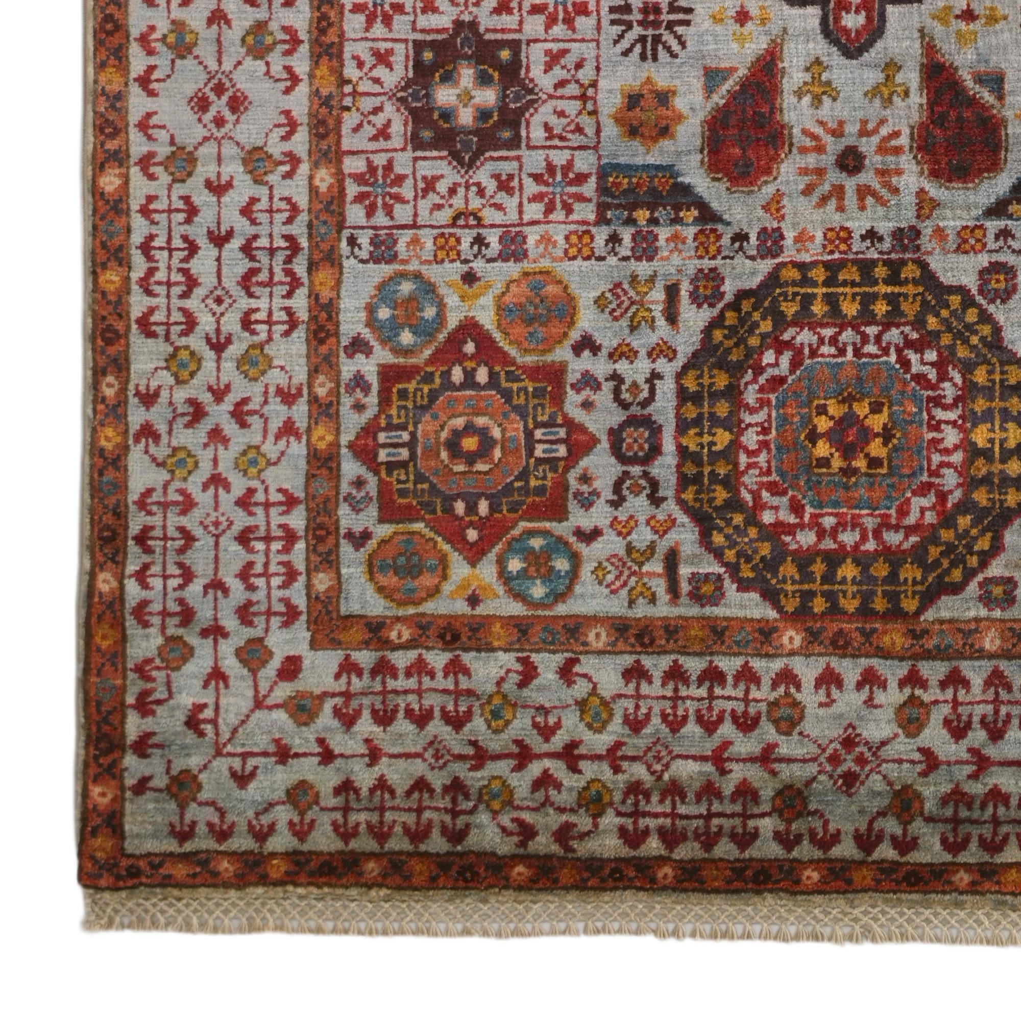 3' 6 x 5' 1 Hand Knotted Mamluk Ziegler Rug