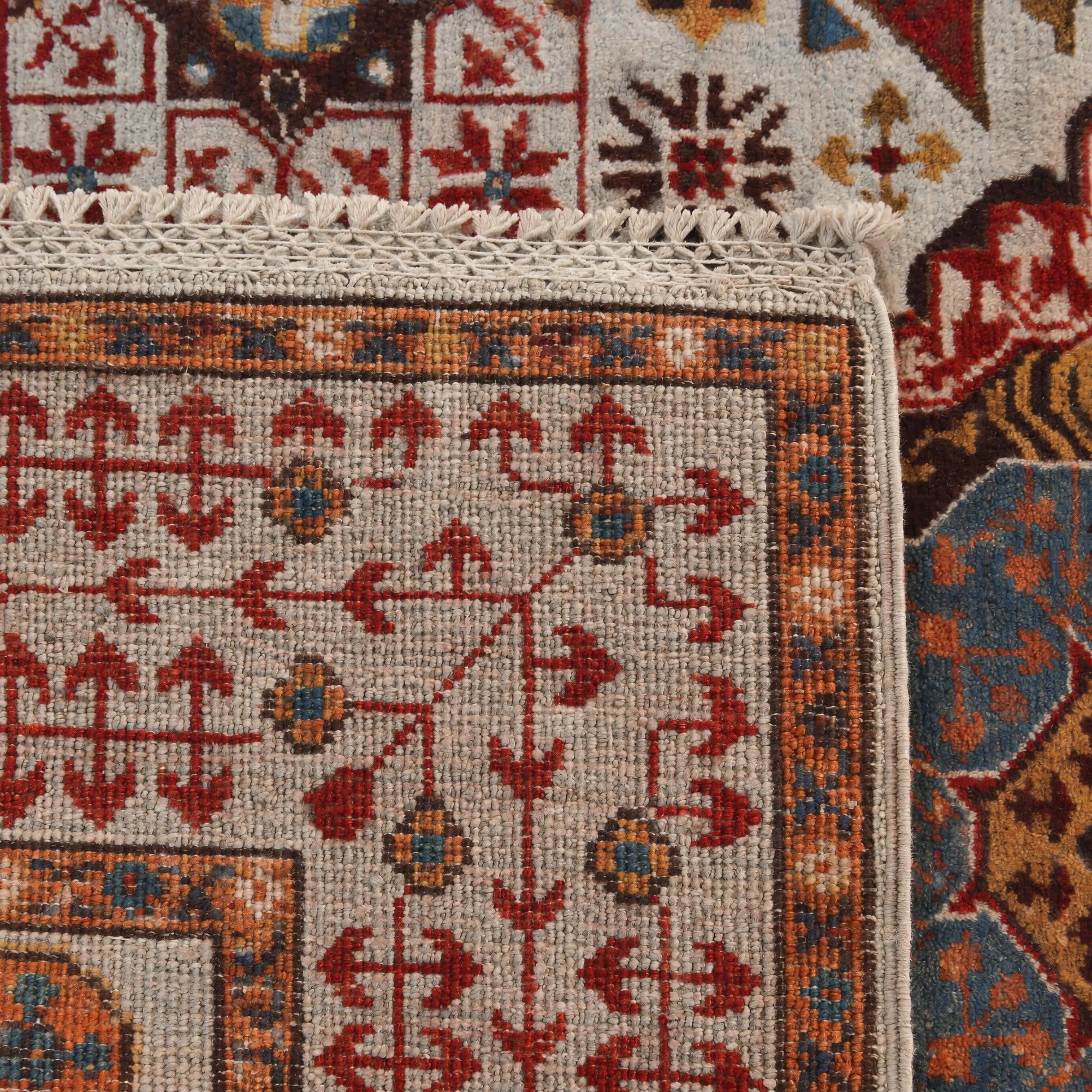 105cm x 155cm Hand Knotted Mamluk Ziegler Rug