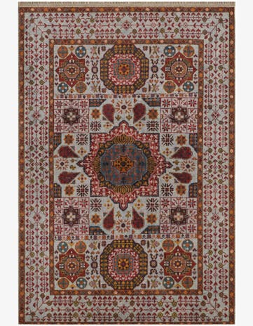 3' 6 x 5' 1 Hand Knotted Mamluk Ziegler Rug