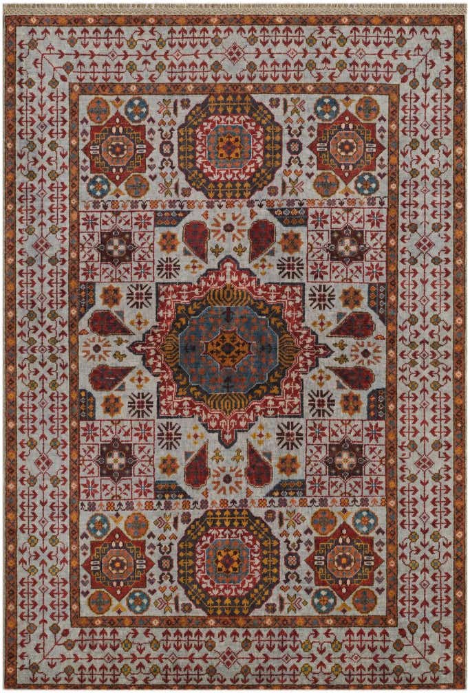 3' 6 x 5' 1 Hand Knotted Mamluk Ziegler Rug