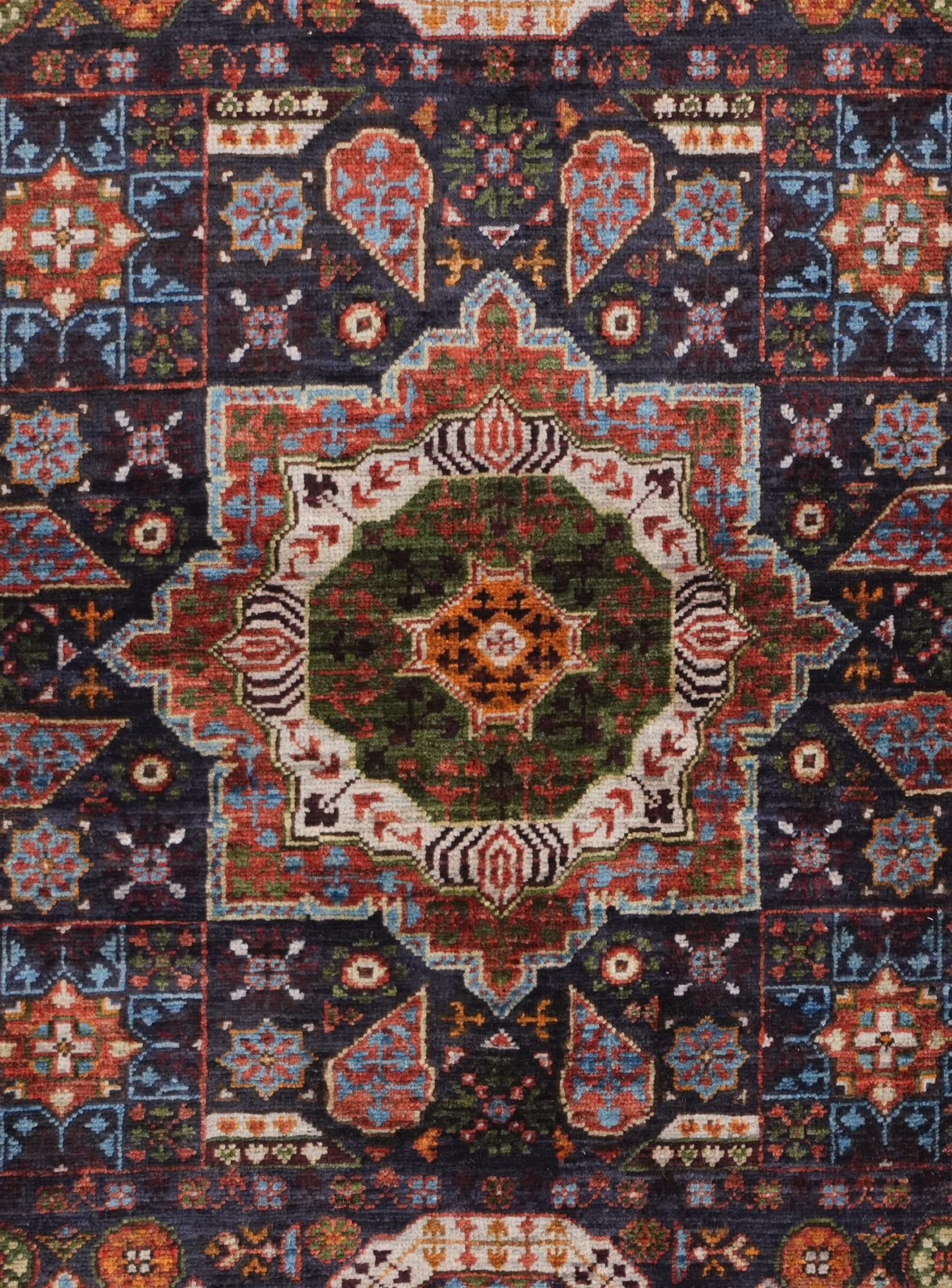 3' 5 x 4' 11 Hand Knotted Mamluk Ziegler Rug