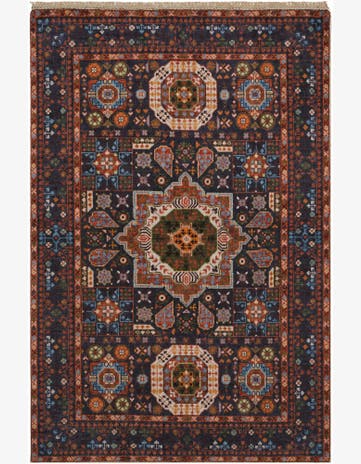 3' 5 x 4' 11 Hand Knotted Mamluk Ziegler Rug