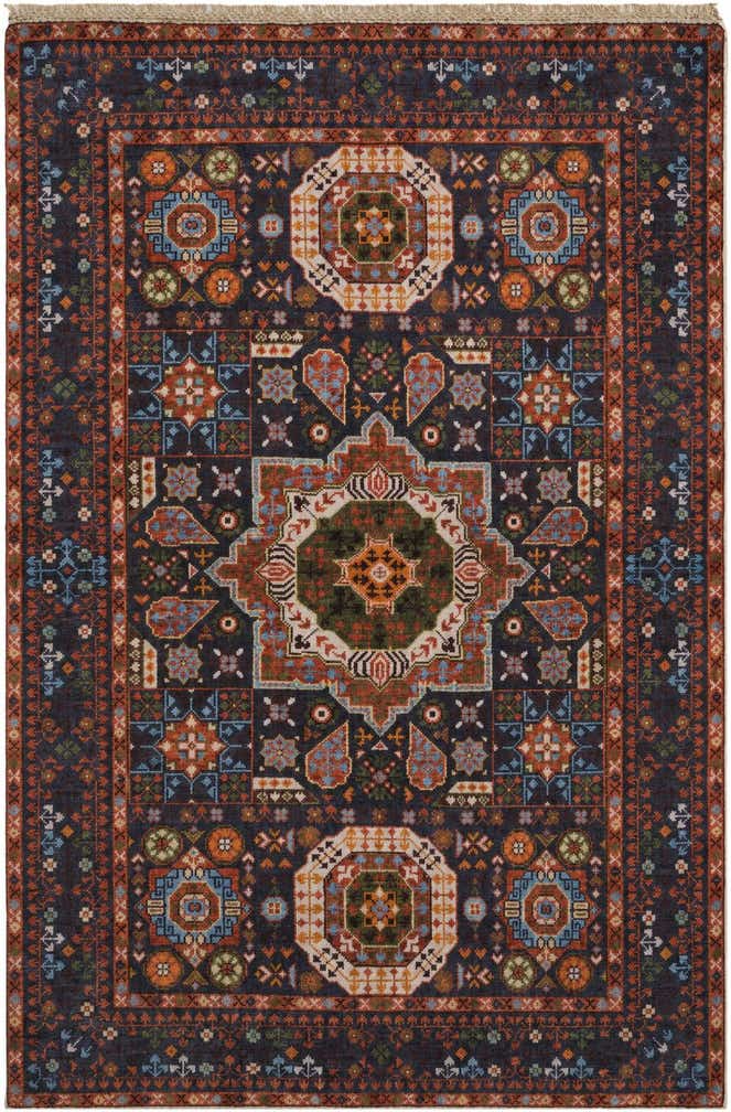 3' 5 x 4' 11 Hand Knotted Mamluk Ziegler Rug