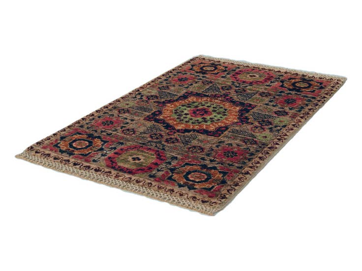 Detail image of 2' x 3' 2 Hand Knotted Mamluk Ziegler Rug