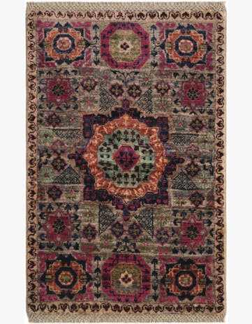2' x 3' 2 Hand Knotted Mamluk Ziegler Rug