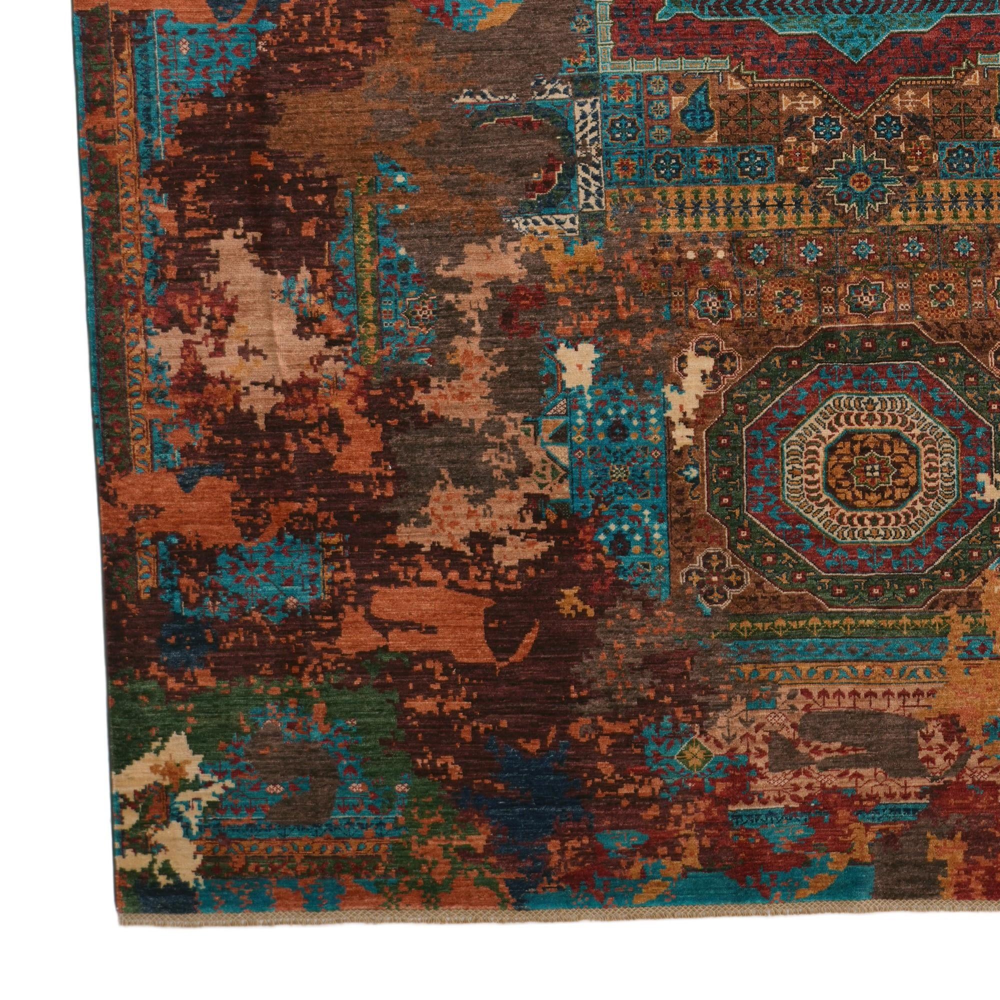 8' 10 x 12' 2 Hand Knotted Mamluk Ziegler Rug