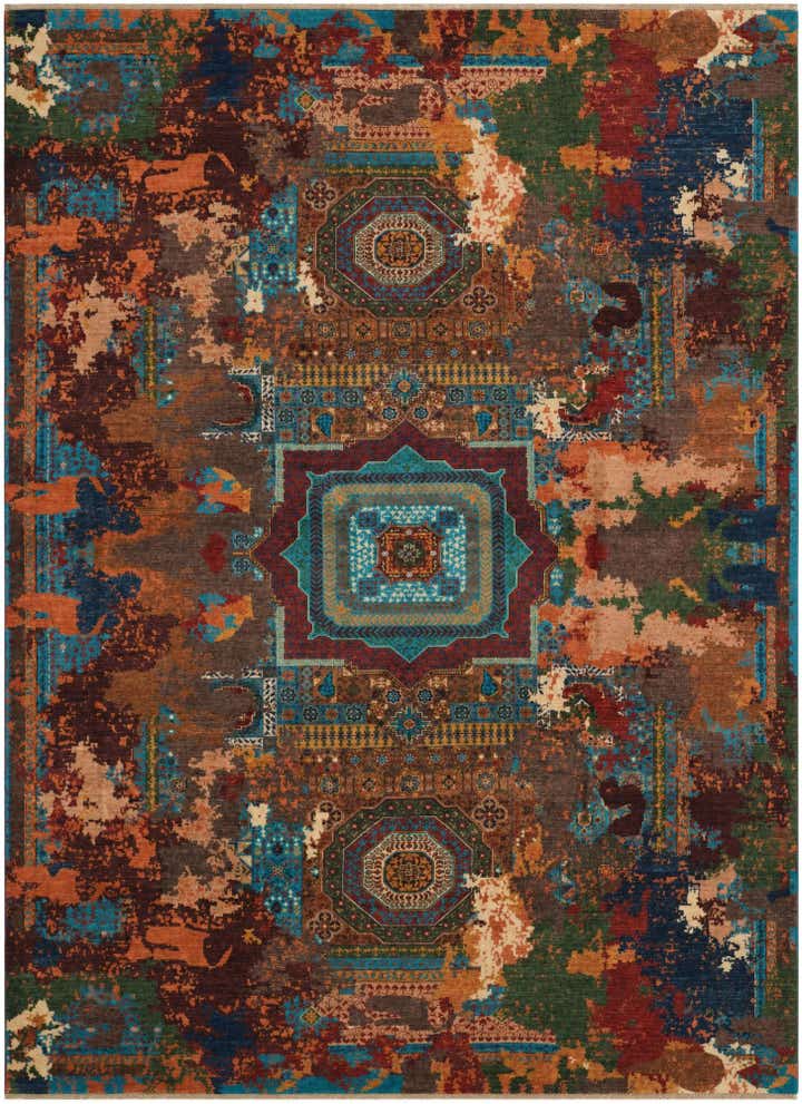 8' 10 x 12' 2 Hand Knotted Mamluk Ziegler Rug