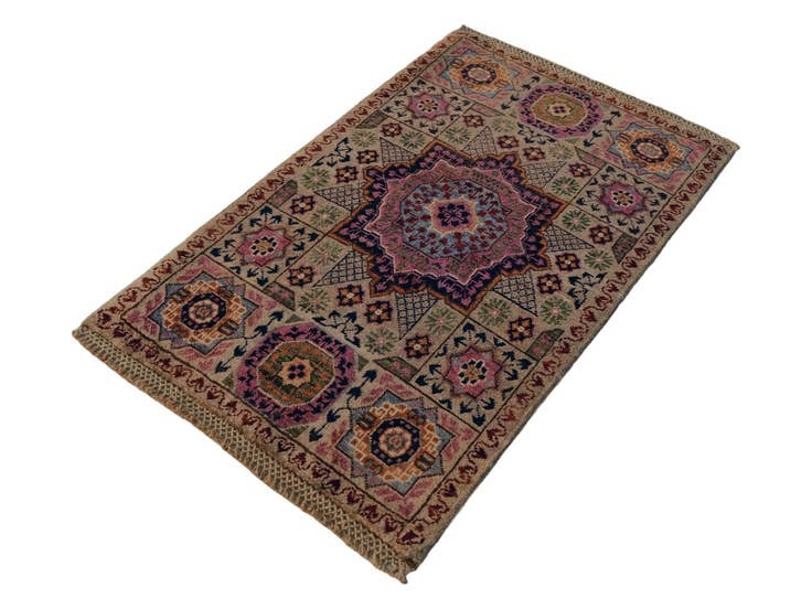 Detail image of 2' x 3' 1 Hand Knotted Mamluk Ziegler Rug