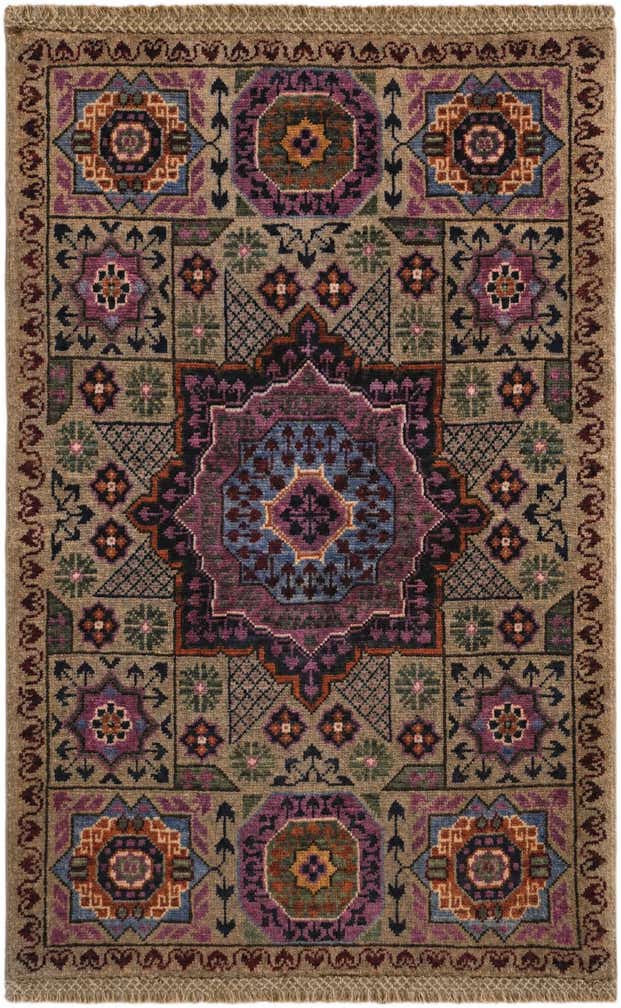2' x 3' 1 Hand Knotted Mamluk Ziegler Rug