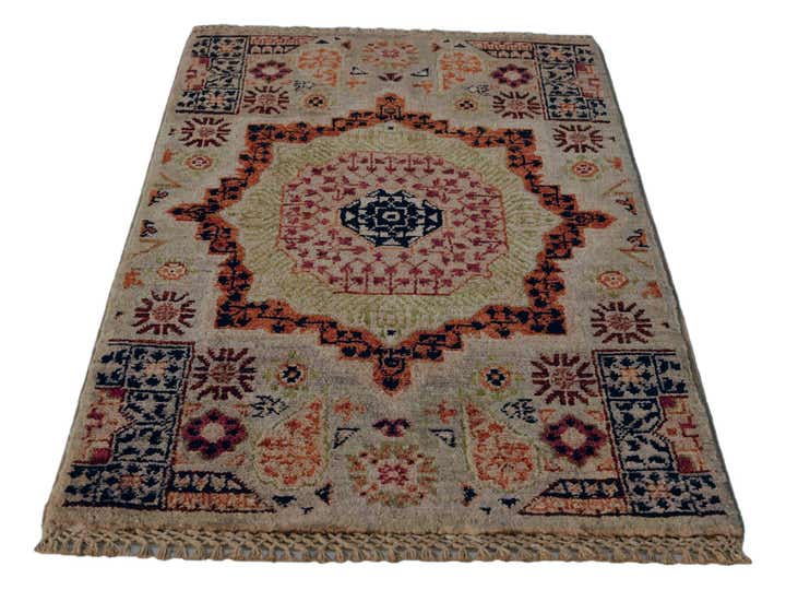 2' x 2' 11 Hand Knotted Mamluk Ziegler Rug