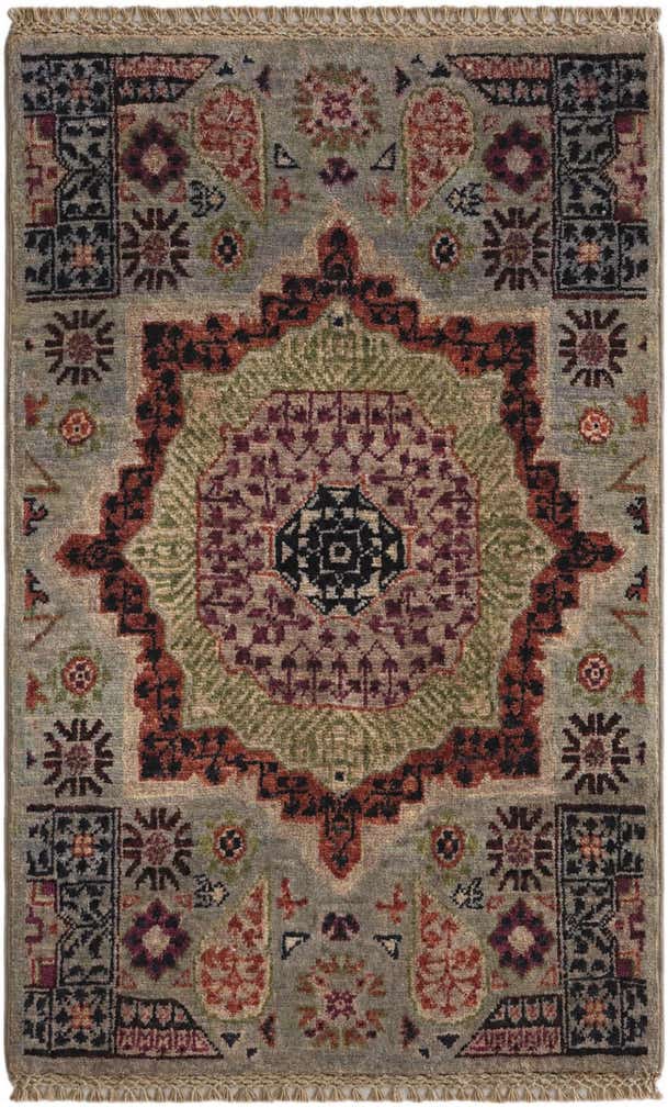 2' x 2' 11 Hand Knotted Mamluk Ziegler Rug