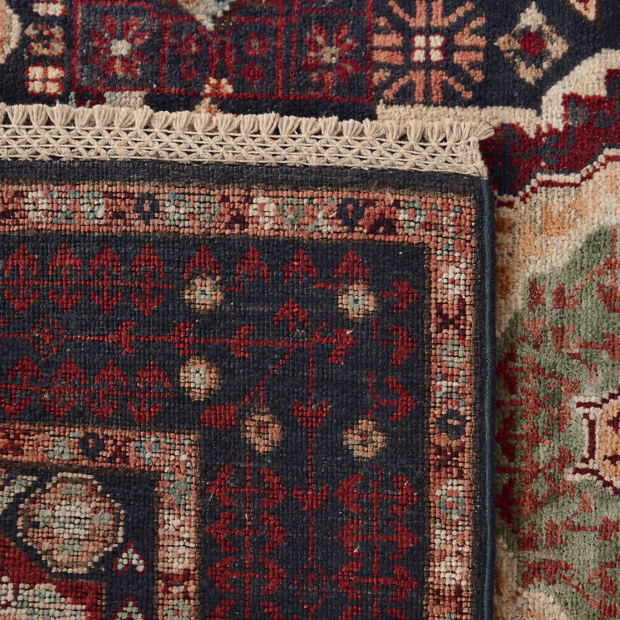 105cm x 155cm Hand Knotted Mamluk Ziegler Rug