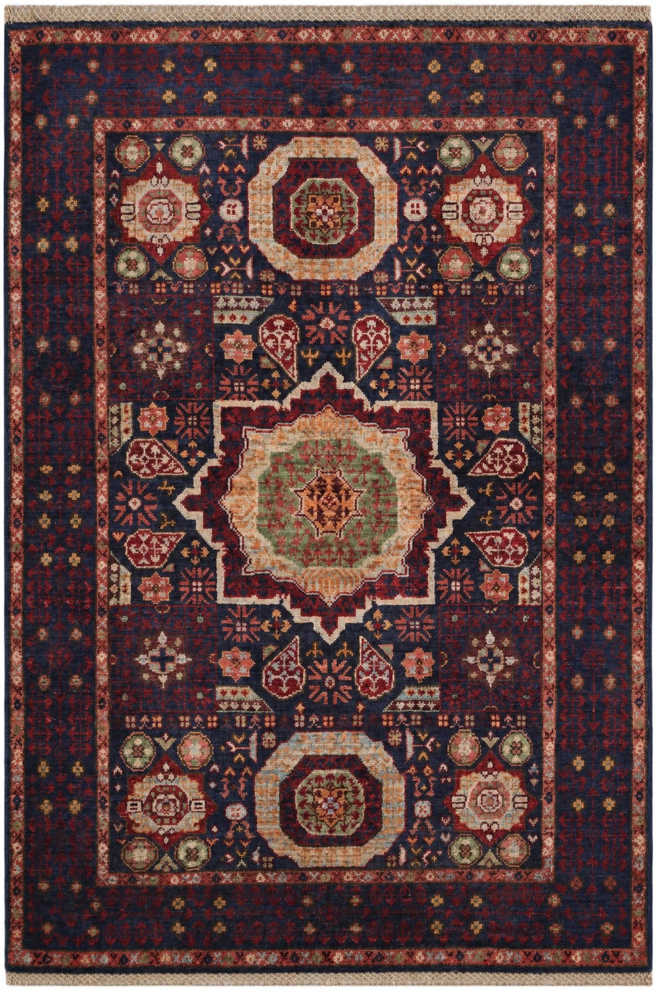 3' 5 x 5' 1 Hand Knotted Mamluk Ziegler Rug