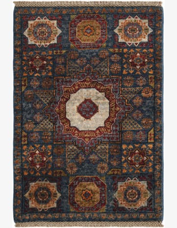 2' x 2' 10 Hand Knotted Mamluk Ziegler Rug