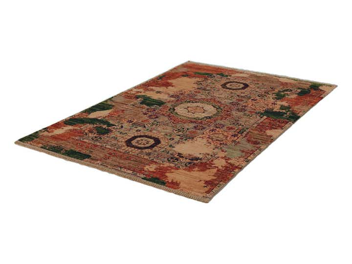 3' 5 x 5' 1 Hand Knotted Mamluk Ziegler Rug