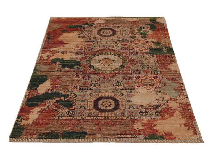 3' 5 x 5' 1 Hand Knotted Mamluk Ziegler Rug