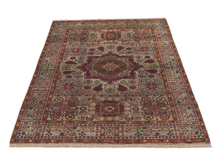 3' 5 x 5' Hand Knotted Mamluk Ziegler Rug