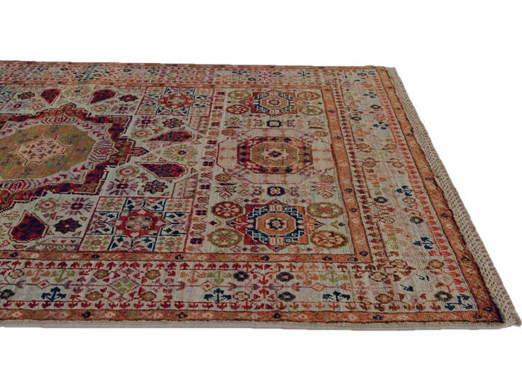 Detail image of 3' 5 x 5' Hand Knotted Mamluk Ziegler Rug