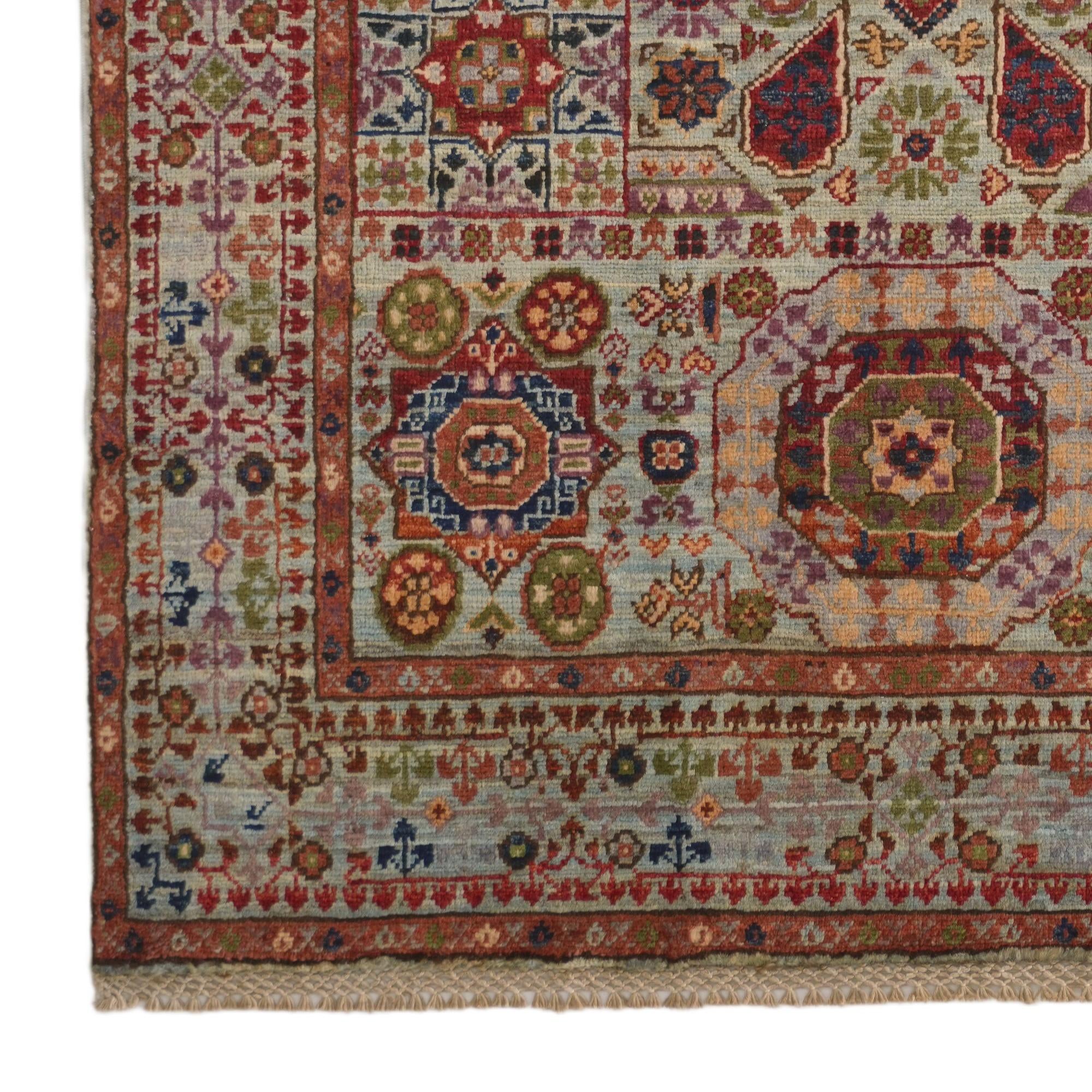 3' 5 x 5' Hand Knotted Mamluk Ziegler Rug