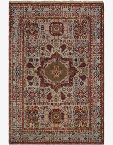 3' 5 x 5' Hand Knotted Mamluk Ziegler Rug