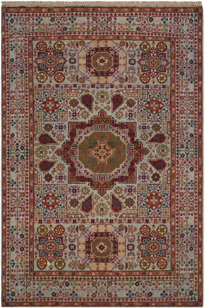 3' 5 x 5' Hand Knotted Mamluk Ziegler Rug