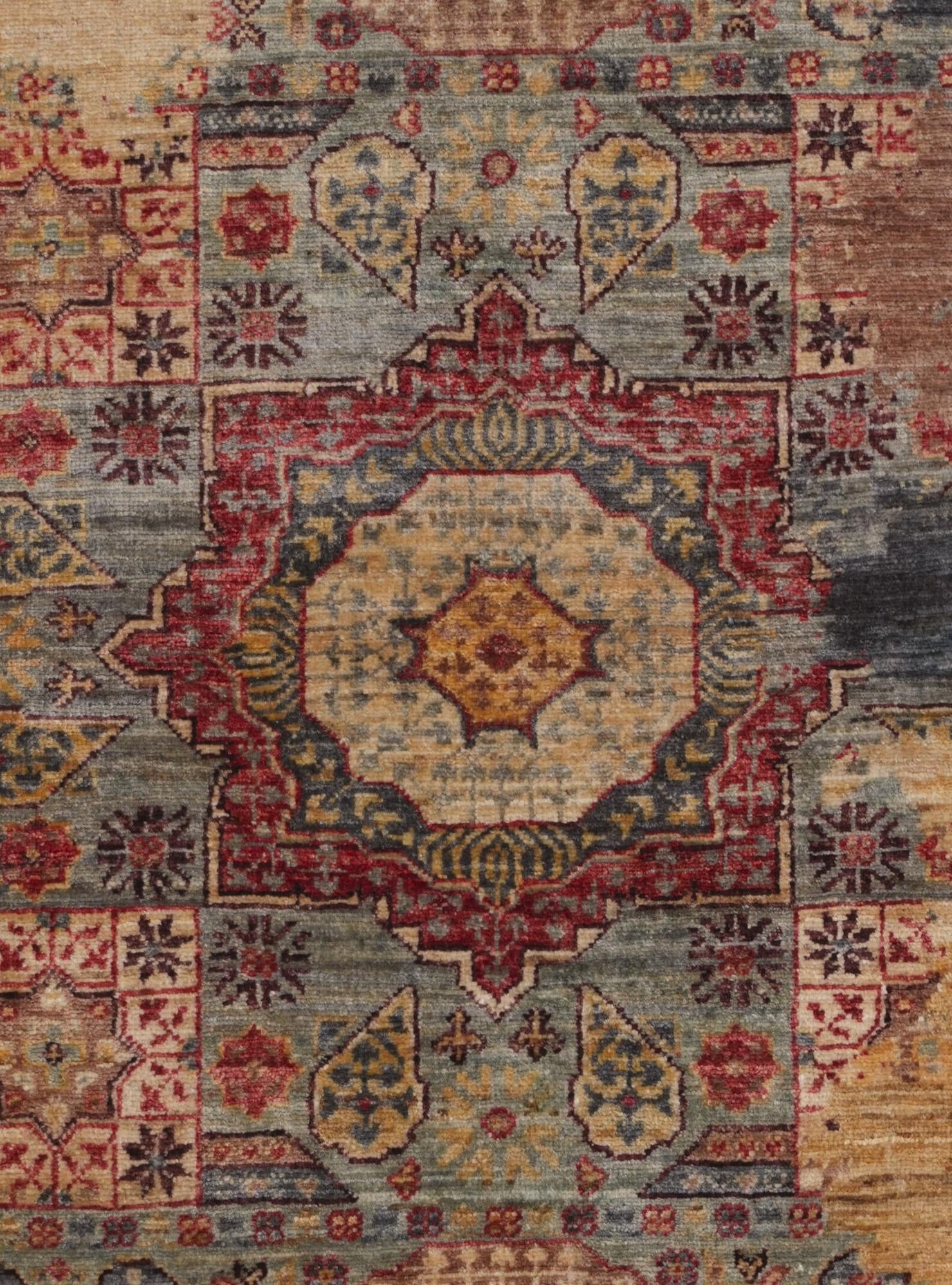 3' 5 x 4' 9 Hand Knotted Mamluk Ziegler Rug