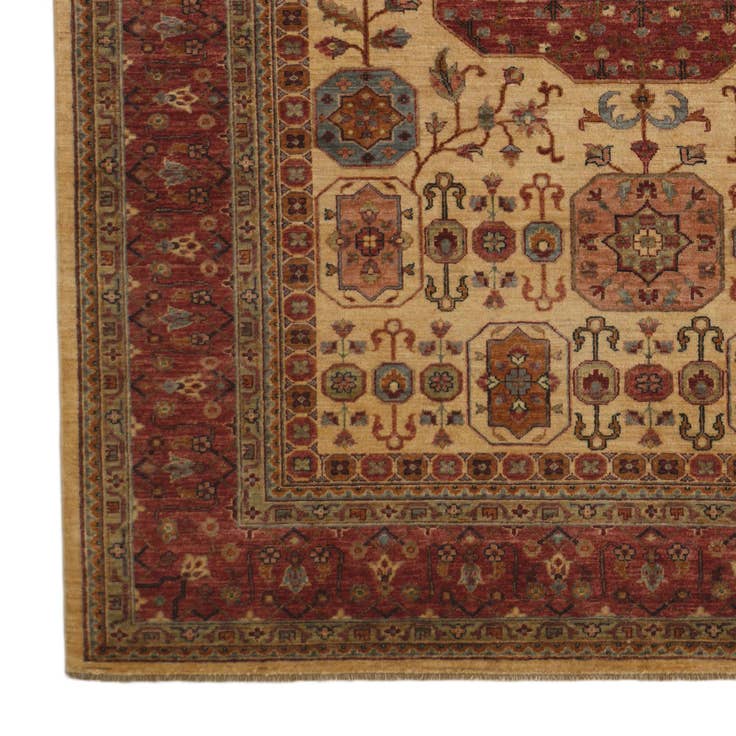 Detail image of 6' 11 x 9' 9 Hand Knotted Mamluk Ziegler Rug