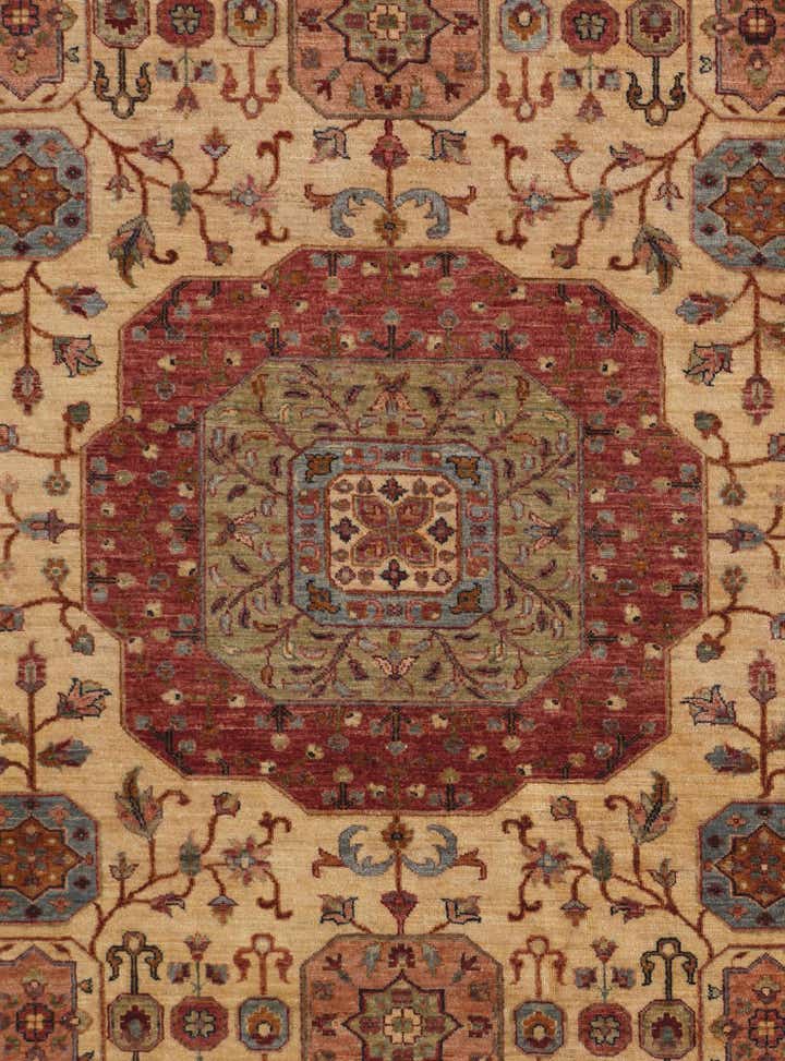 6' 11 x 9' 9 Hand Knotted Mamluk Ziegler Rug
