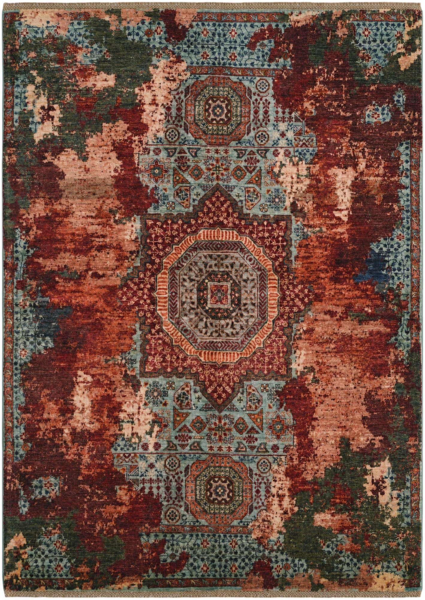 5' x 7' Hand Knotted Mamluk Ziegler Rug
