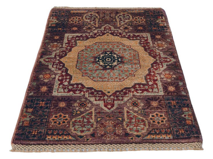Detail image of 2' x 3' Hand Knotted Mamluk Ziegler Rug