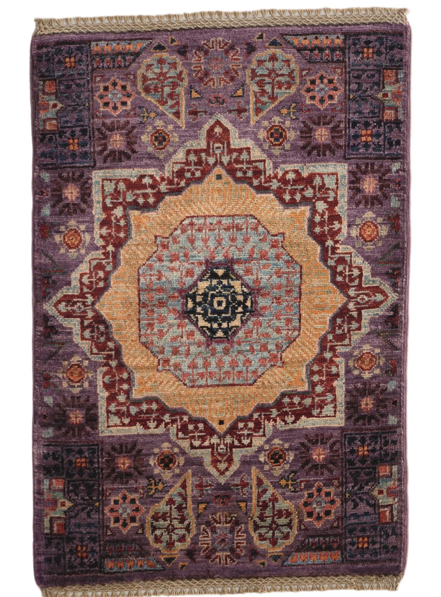 2' x 3' Hand Knotted Mamluk Ziegler Rug