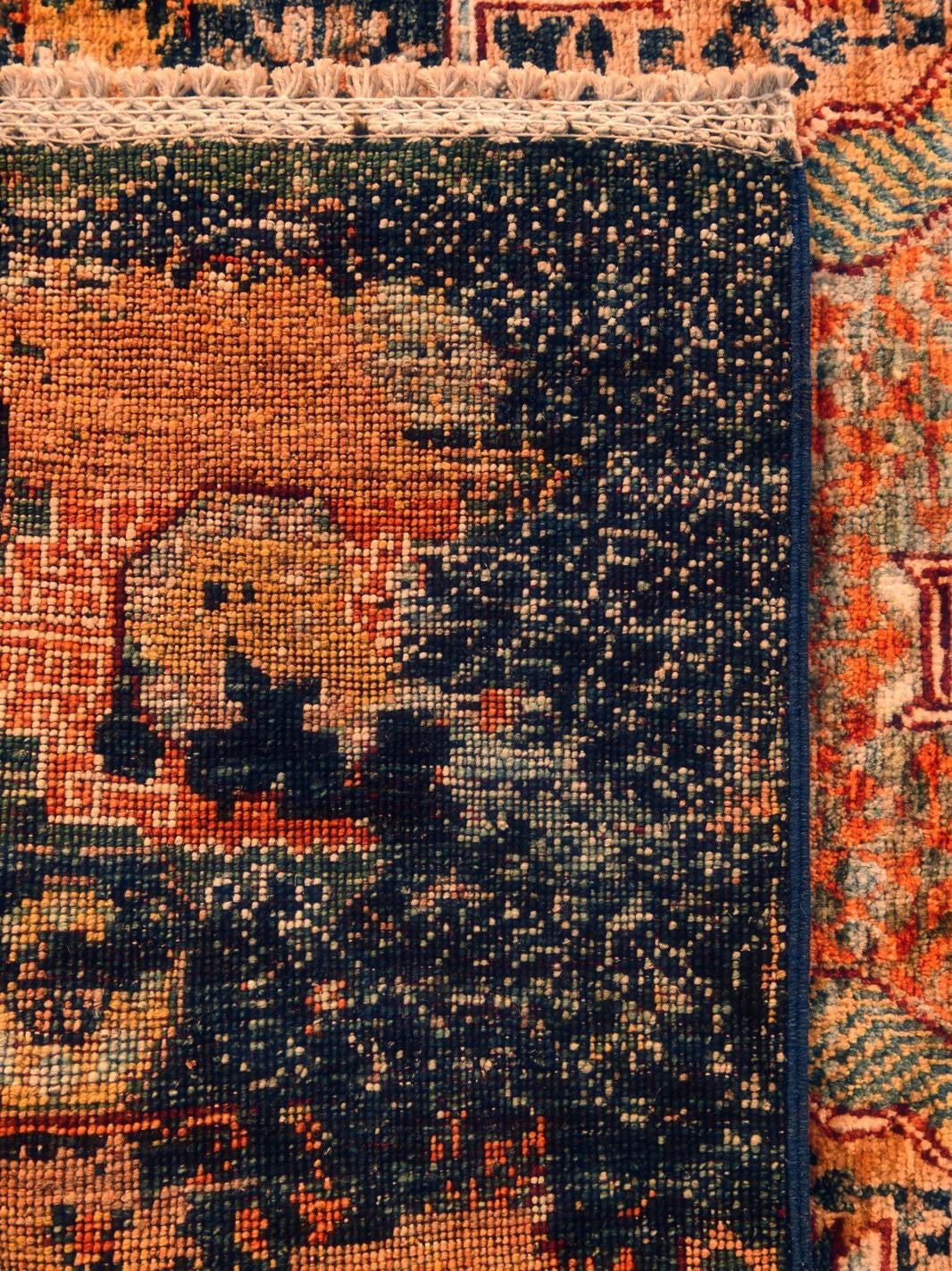 100cm x 155cm Hand Knotted Mamluk Ziegler Rug