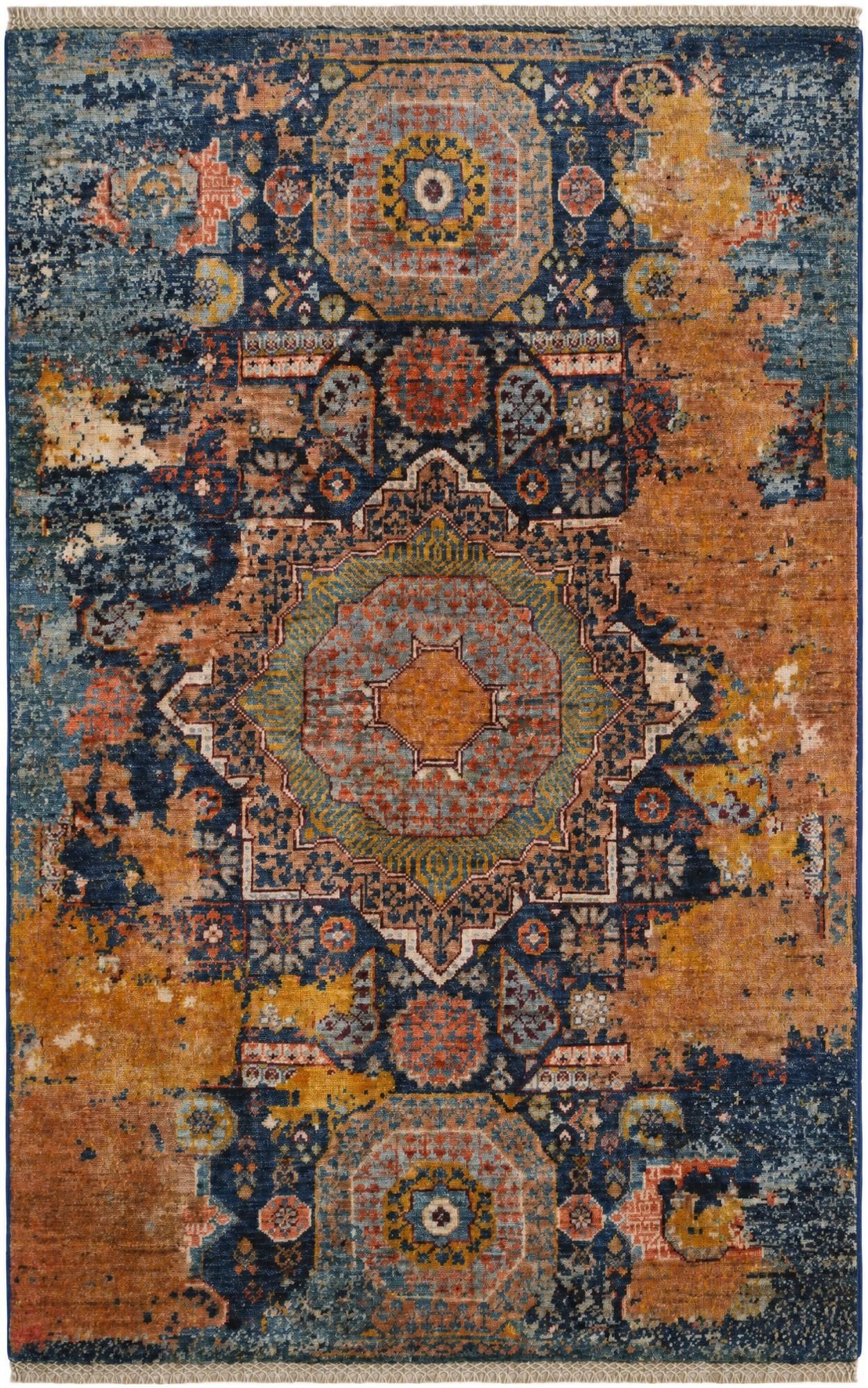 3' 3 x 5' 2 Hand Knotted Mamluk Ziegler Rug