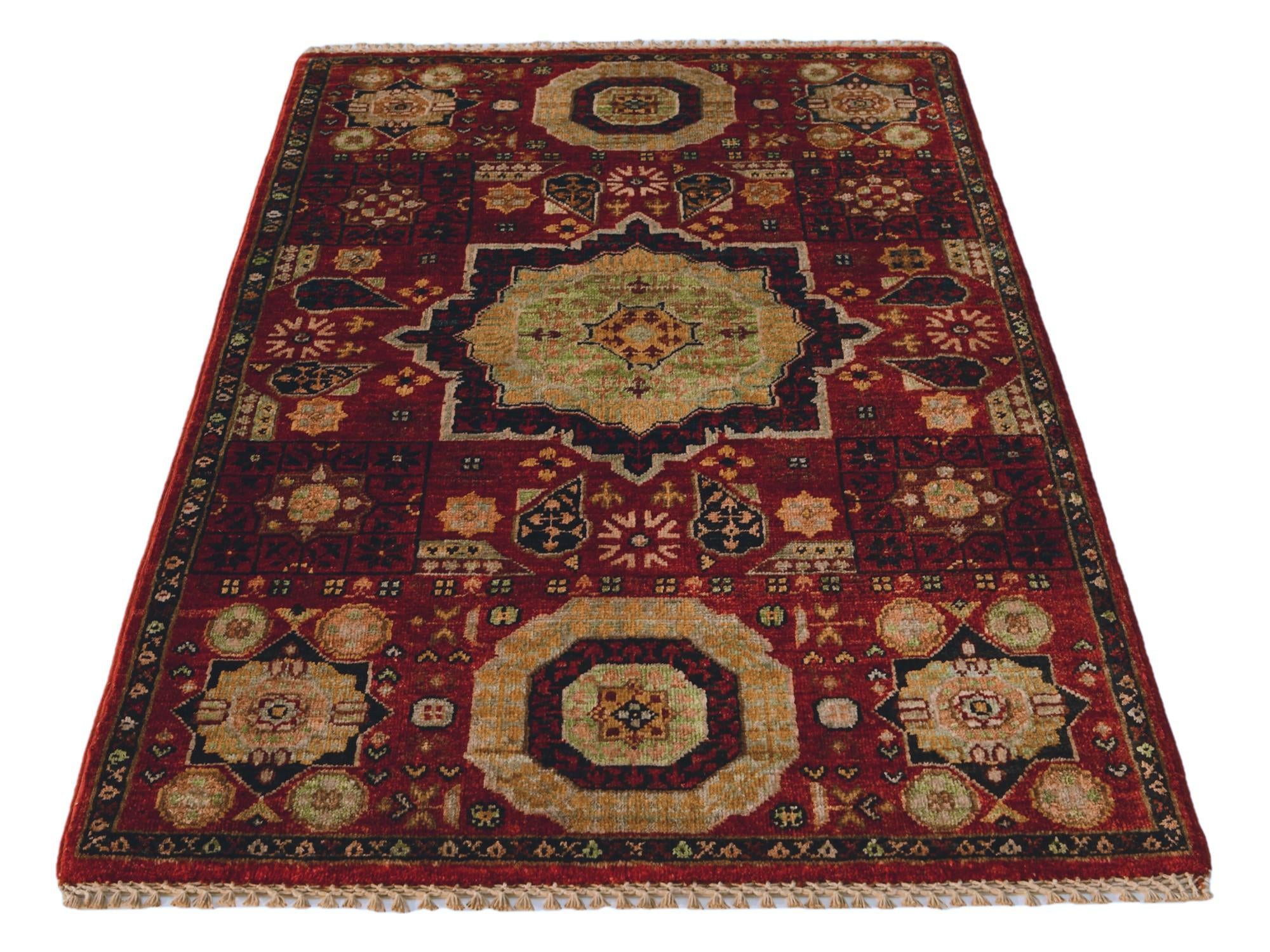 2' 8 x 3' 11 Hand Knotted Mamluk Ziegler Rug