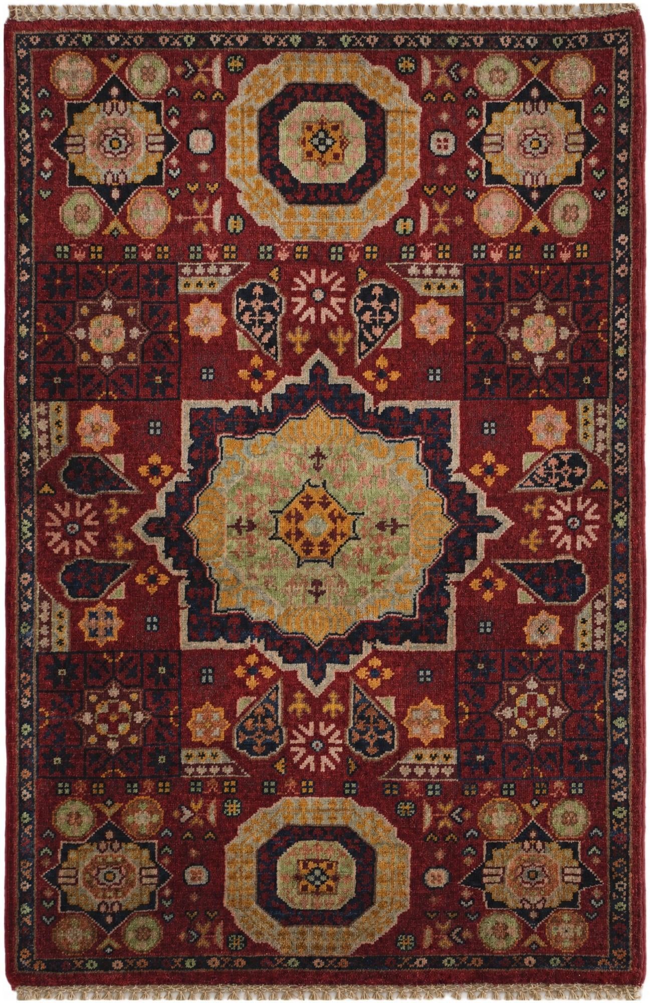 2' 8 x 3' 11 Hand Knotted Mamluk Ziegler Rug